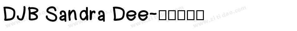 DJB Sandra Dee字体转换